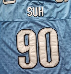 #90 Suh Detroit lions Jersey
